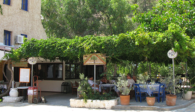 The Olive Garden restaurant in Kastellorizo, Greece at My Favourite Planet