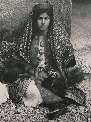 A young Kastellorizian woman in traditional costume, Kastellorizo Cultural Museum, Greece at My Favourite Planet