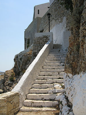 Stone steps on the footpath to the Lycian tomb, Kastellorizo, Greece at My Favourite Planet