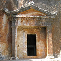 The Lycian tomb, Kastellorizo, Greece at My Favourite Planet