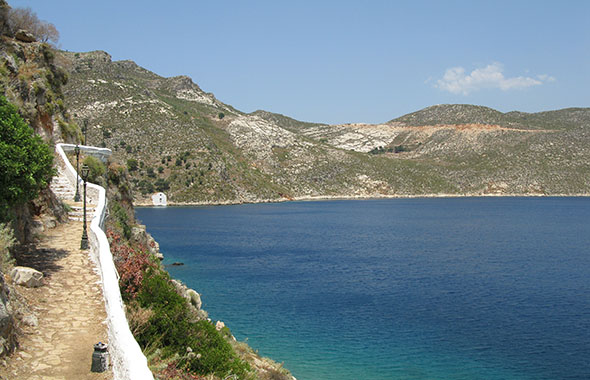 The coastal path to the Lycian tomb, Kastellorizo, Greece at My Favourite Planet