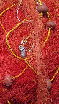 Red fishing net, Kastellorizo, Greece at My Favourite Planet
