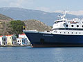 ferries in Kastellorizo harbour, Greece at My Favourite Planet