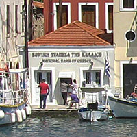 Kastellorizo's bank and ATM at My Favourite Planet