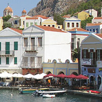 Nea Agora on Kastellorizo harbour, Greece at My Favourite Planet