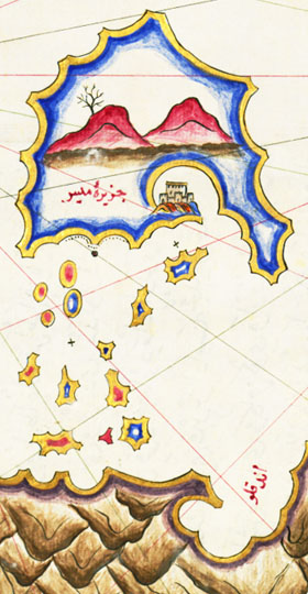 An 18th century map of the Lycian coast at My Favourite Planet