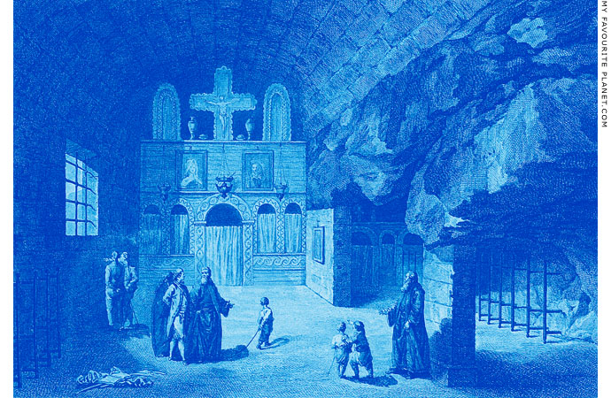 The Grotto of the Apocalypse at Patmos in the late 18th century, Greece at My Favourite Planet