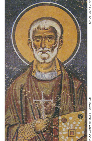 Icon of Agios Mocios in the Monastery of Saint John, Patmos, Greece at My Favourite Planet Icon of Agios Mocios in the Monastery of Saint John, Patmos, Greece at My Favourite Planet