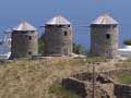 Photos of 16th century windmills, Patmos island, Greece at My Favourite Planet