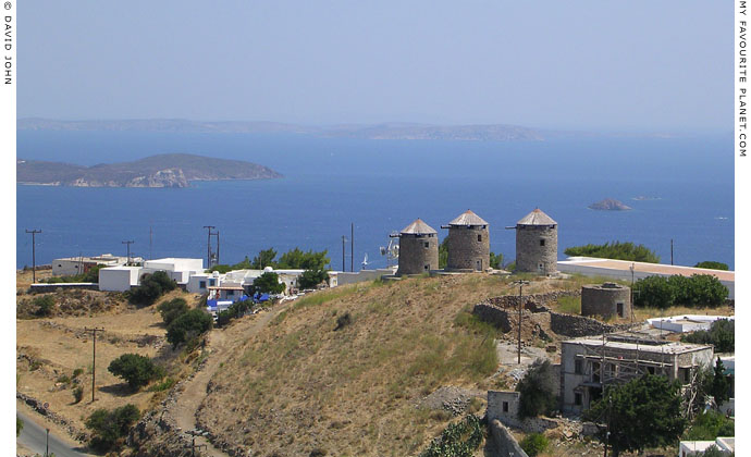 View towards northeast from Hora, Patmos, Greece at My Favourite Planet