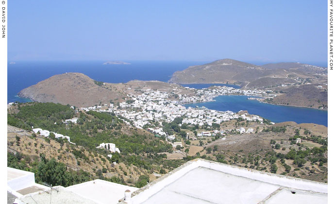 Skala, the main harbour of Patmos island, Greece at My Favourite Planet Skala, the main harbour of Patmos island, Greece at My Favourite Planet