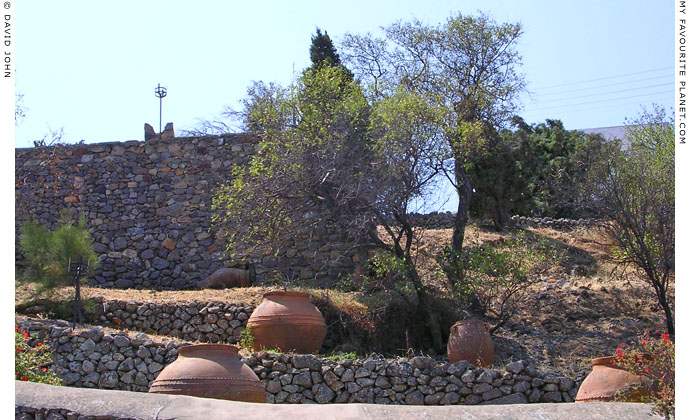 Terraced hillside outside the the Monastery of the Apocalypse, Patmos, Greece at My Favourite Planet