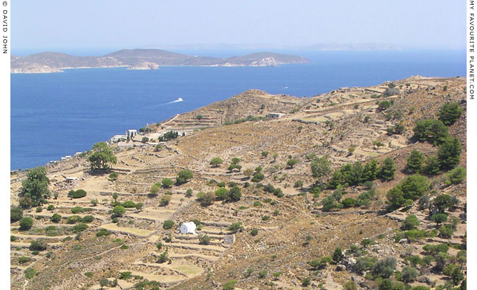 The view from Saint John's cave at the Monastery of the Apocalypse, Patmos, Greece at My Favourite Planet