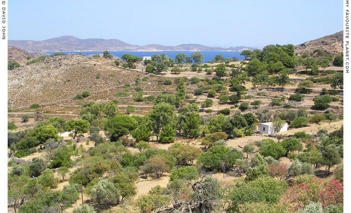 The view from Saint John's cave, the Monastery of the Apocalypse, Patmos, Greece at My Favourite Planet The view from Saint John's cave, Monastery of the Apocalypse, Patmos, Greece at My Favourite Planet
