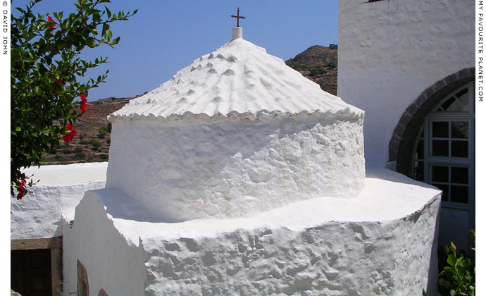 A chapel in the Monastery of the Apocalypse, Patmos island, Greece at My Favourite Planet