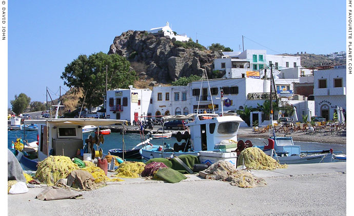 Patmos ferry port, at the main harbour of Skala, Greece at My Favourite Planet Patmos ferry port, at the main harbour of Skala, Greece at My Favourite Planet