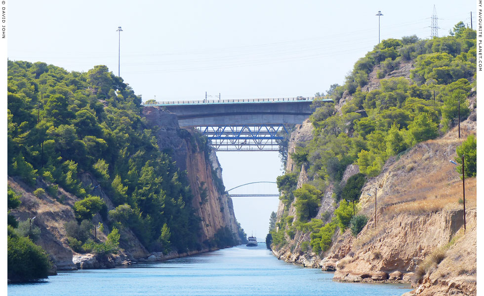 The Corinth Canal from Isthmia, Greece at My Favourite Planet