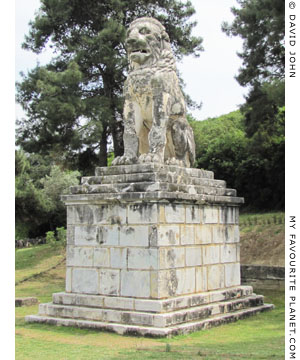 The Lion of Amphipolis statue, Macedonia, Greece at My Favourite Planet