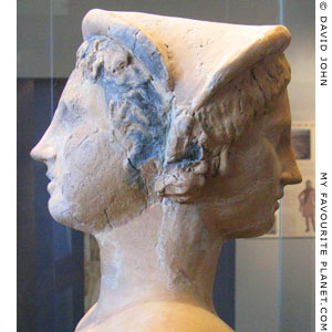 Double bust of the god Attis in Amphipolis Archaeological Museum, Macedonia, Greece at My Favourite Planet