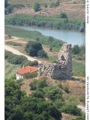 Medieval tower outside Amphipolis, Macedonia, Greece at My Favourite Planet