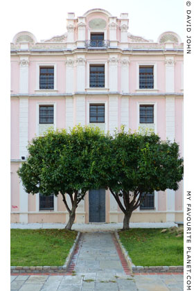 The facade of the Municipal Tobacco Warehouse, Kavala, Macedonia, Greece at My Favourite Planet