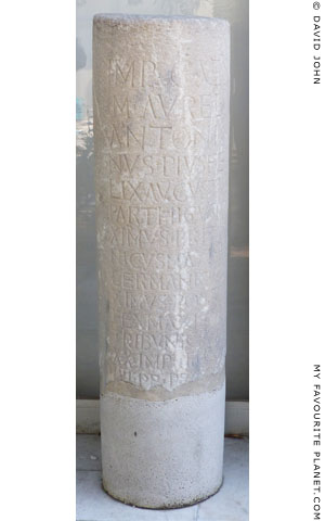 A Roman milestone from the ancient Via Egnatia, Kavala, Macedonia, Greece at My Favourite Planet