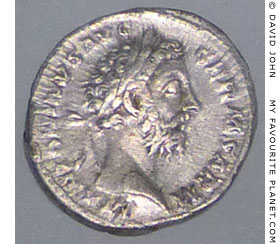 Silver coin of Roman Emperor Antoninus Pius at My Favourite Planet