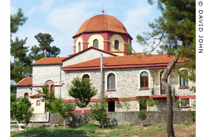 The church of Apostle Silas at the Monastery of Agios Silas, Kavala, Macedonia, Greece at My Favourite Planet