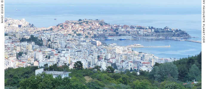Panoramic view of Kavala from the Via Egnatia Roman road at My Favourite Planet