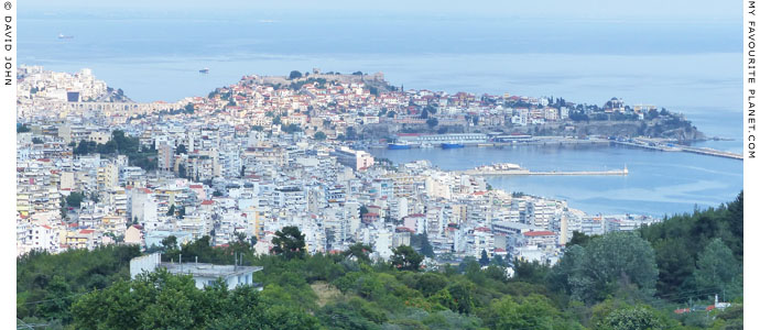 Panoramic view of Kavala from the Via Egnatia Roman road at My Favourite Planet