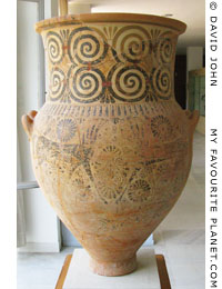 Melian amphora, 7th century BC, in Kavala Archaeological Museum, Macedonia, Greece at My Favourite Planet