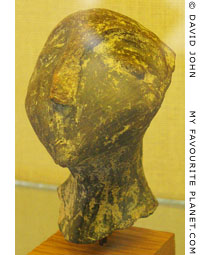 Head of a terracotta figurine from the prehistoric settlement of Dikili Tash at My Favourite Planet