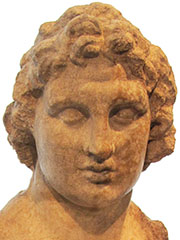 Detail of a statuette of Alexander the Great from Priene, Turkey at My Favourite Planet Detail of a statuette of Alexander the Great from Priene, Turkey at My Favourite Planet
