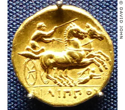 Gold stater coin of Philip II from Pella, Macedonia at My Favourite Planet Gold stater coin of Philip II from Pella, Macedonia at My Favourite Planet