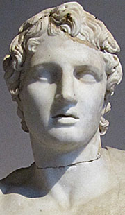 Head of a marble statue of Alexander the Great, Archaeological Museum, Istanbul, Turkey at My Favourite Planet