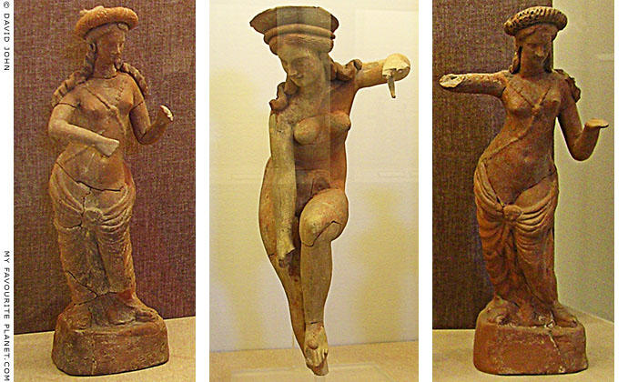 Statuettes of the Greek goddess Aphrodite, Pella Archaeological Museum, Macedonia, Greece at My Favourite Planet