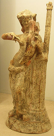 Statuette of a female figure playing a kithara, Pella Archaeological Museum, Macedonia, Greece at My Favourite Planet Statuette of a female figure playing a kithara, Pella Archaeological Museum, Macedonia, Greece at My Favourite Planet