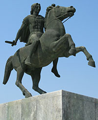 Statue of Alexander the Great in Thessalonica at My Favourite Planet Statue of Alexander the Great in Thessalonica at My Favourite Planet