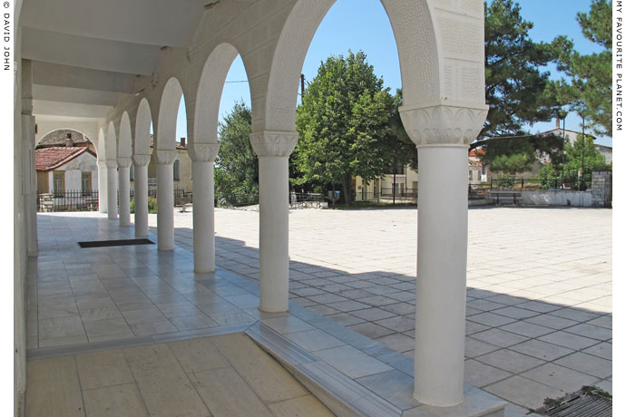 The porch of Agios Nikolaos church, Polygyros, Halkidiki, Macedonia, Greece at My Favourite Planet The porch of Agios Nikolaos church, Polygyros, Halkidiki, Macedonia, Greece at My Favourite Planet