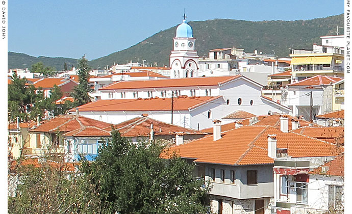 The church of Agios Nikolaos from the southwest edge of Polygyros, Halkidiki, Macedonia, Greece at My Favourite Planet