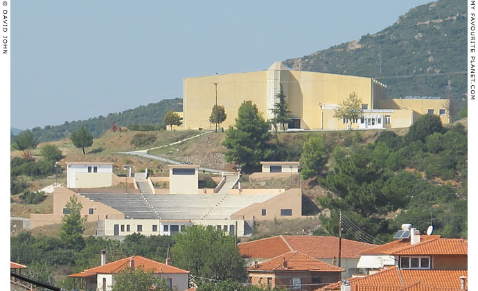 The open air theatre and high school in Polygyros, Halkidiki, Macedonia, Greece at My Favourite Planet