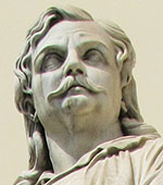 Statue of Greek writer, cartographer and revolutionary Rigas Velestinlis-Feraios, outside the University of Athens main building, Athens, Greece.