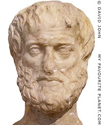 Head of Aristotle from a double-headed herm, found in Athens Head of Aristotle from a double-headed herm, found in Athens