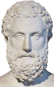 Marble portrait of the Greek playwright Aeschylus at My Favourite Planet