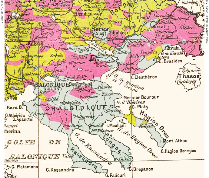 Ethnographic map of Macedonia, 1914