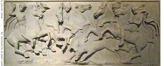 Marble relief showing a boar hunt on horseback at My Favourite Planet Marble relief showing a boar hunt on horseback at My Favourite Planet
