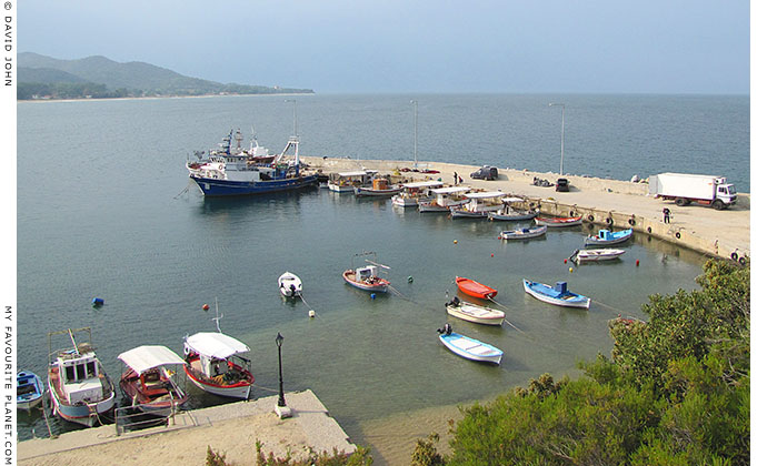 The fishing harbour at the south end of Olympiada beach, Halkidiki, Macedonia, Greece at My Favourite Planet The fishing harbour at the south end of Olympiada beach, Halkidiki, Macedonia, Greece at My Favourite Planet