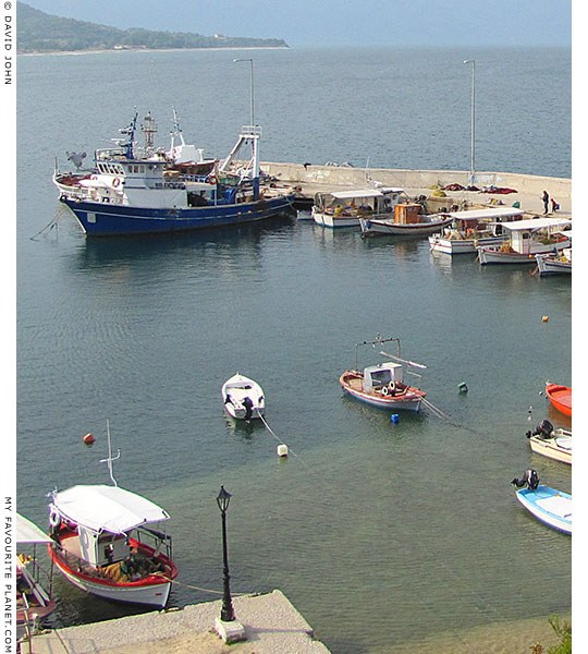 Fishing boats in Olympiada harbour, Halkidiki, Macedonia, Greece at My Favourite Planet