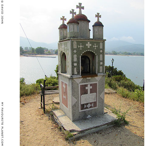 Shrine dedicated to Saint Kyriaki at the south end of Olympiada beach, Halkidiki, Macedonia, Greece at My Favourite Planet