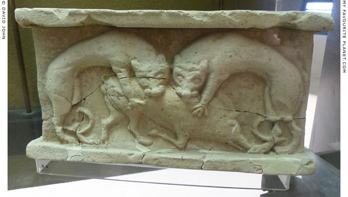 A terracotta relief of two cats attacking a boar from Megara Hyblaea at My Favourite Planet A terracotta relief of two cats attacking a boar from Megara Hyblaea at My Favourite Planet